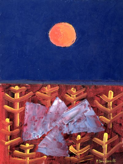 رحلة إلى الشمس ، 1988 (زيت على ورق) بواسطة بيتر ديفيدسون